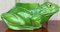 Large Scale Italian Hollywood Regency Style Terracotta Frog Planter
