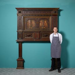 Large Scale Jacobean Fire Surround With Armorial Hatchment Panels