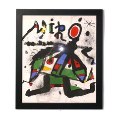 Large Scale Joan Miro Screenprints in Vibrant Colors