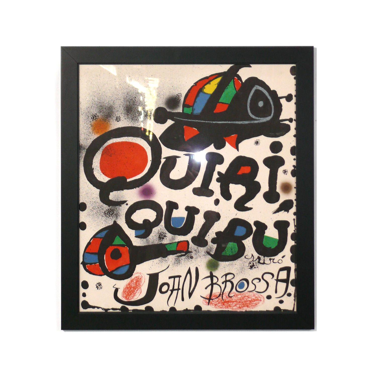 Großformatige Joan Miro-Raumteiler in lebhaften Farben (Französisch) im Angebot