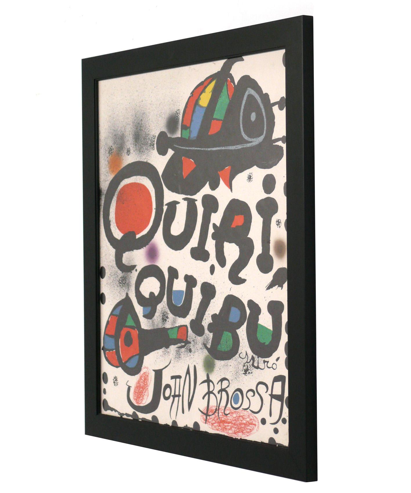 Large Scale Joan Miro Screenprints in Vibrant Colors In Good Condition For Sale In Atlanta, GA