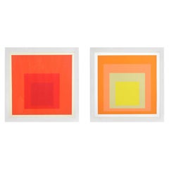 Large Scale Josef Albers Homage to the Square Lithographs