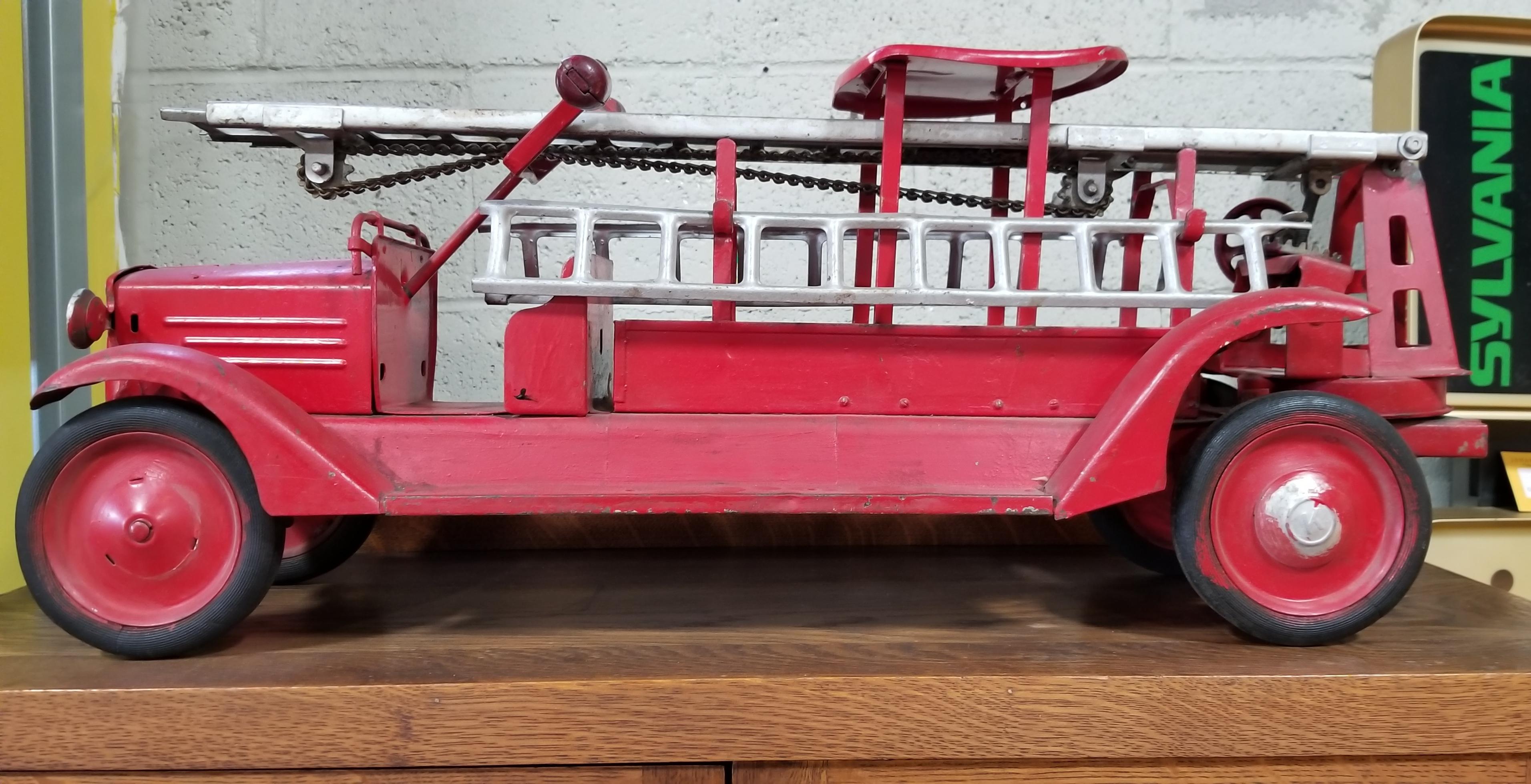 vintage ride on fire truck