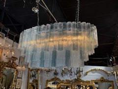 Large Scale Layered Trochi Murano Chandelier