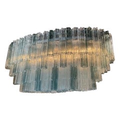 Large Scale Layered Trochi Murano Chandelier