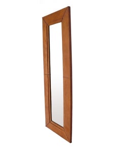 Large Scale Leather Mirror 86.5"H x 31.5"W