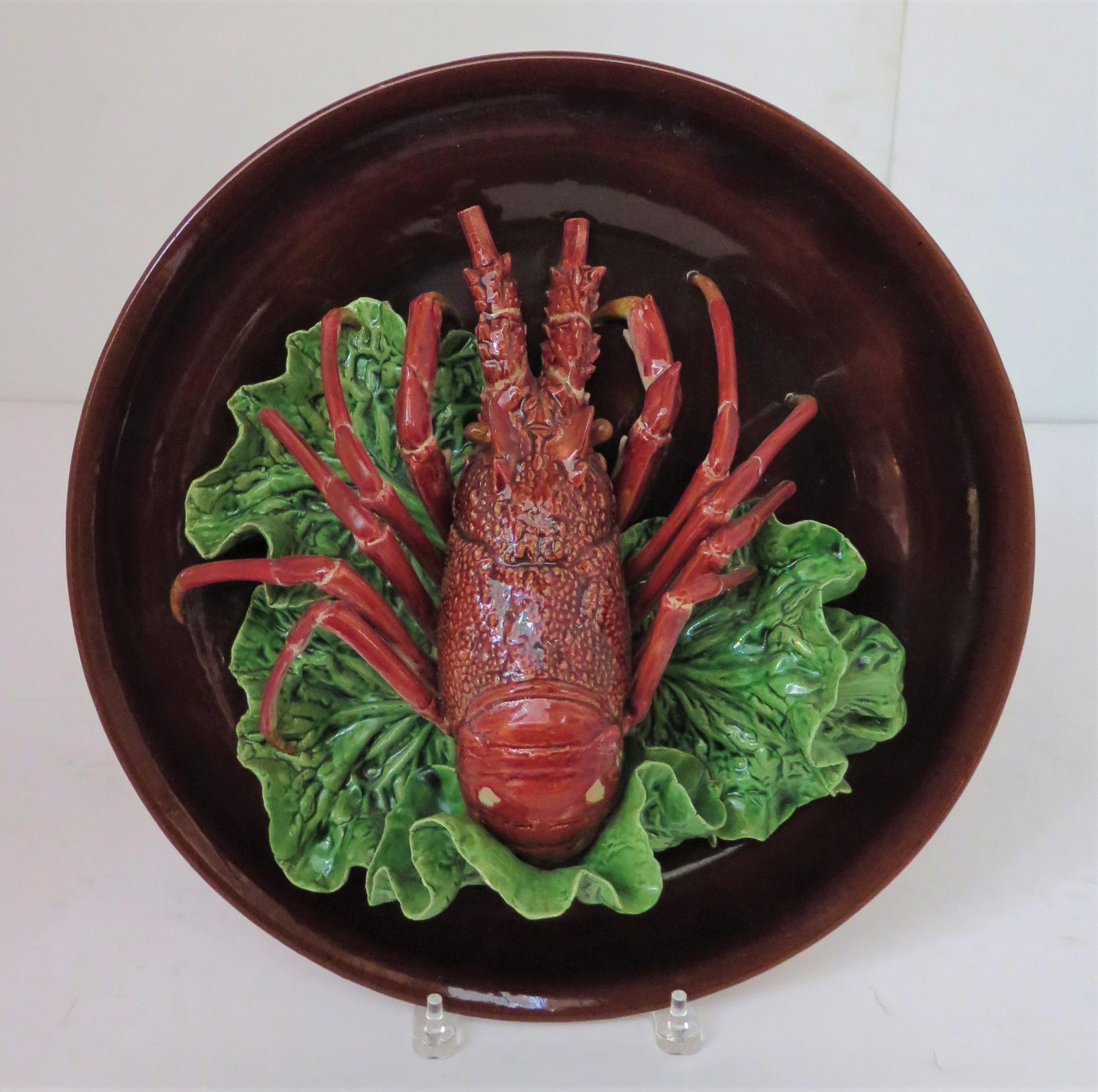Large-Scale Majolica Lobster by Rafael Bordalo Pinheiro (Portugal, 1846-1905) For Sale 2