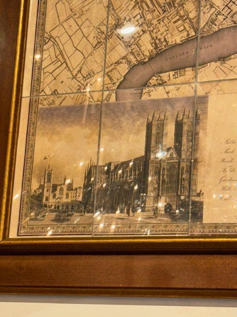 Papier Carte à grande échelle du métro de Londres en vente
