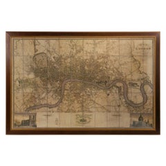 Vintage Large Scale Map of the London Metropolis