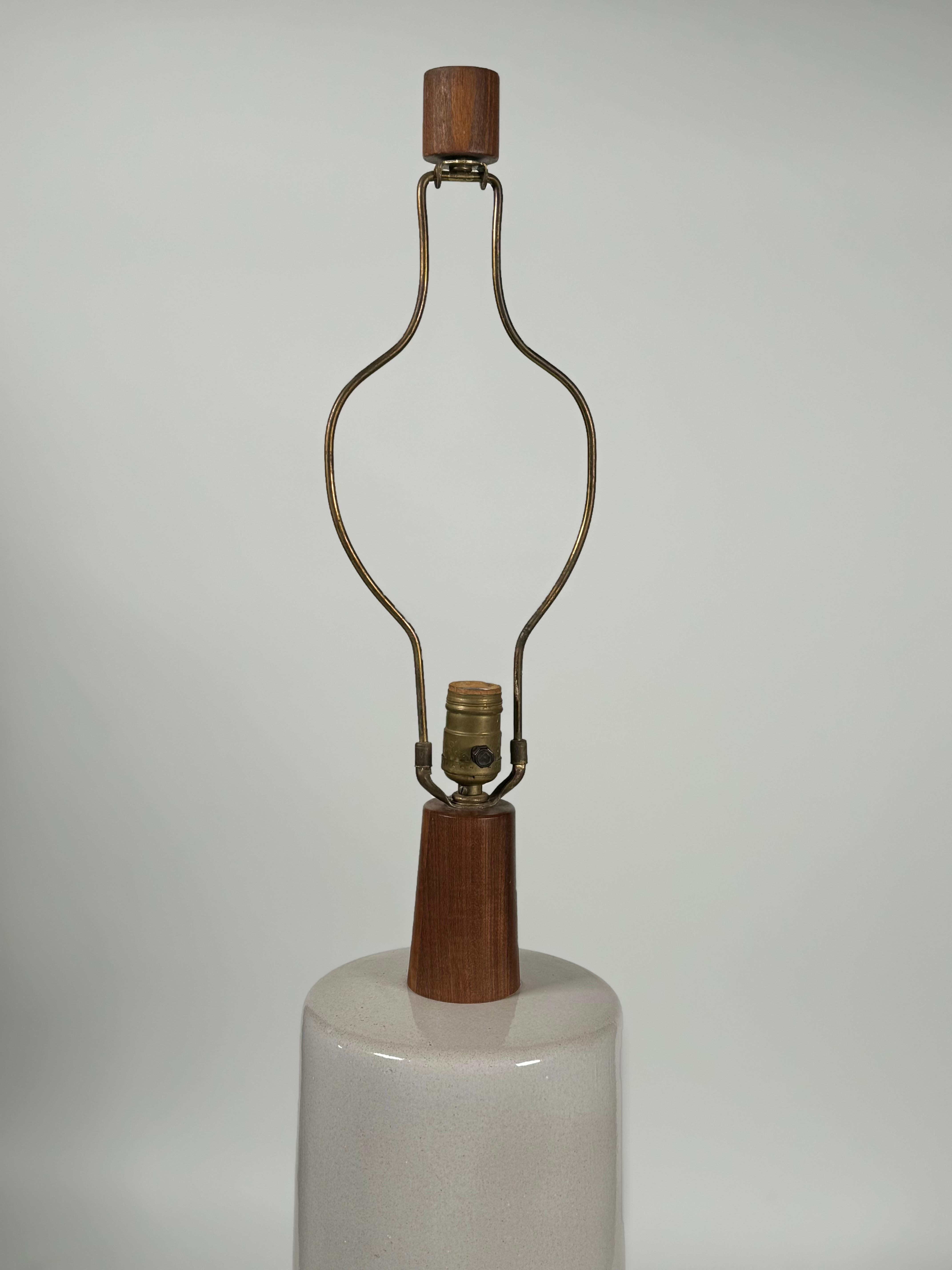 Machine-Made Large Scale Martz Ceramic Table Lamp For Sale