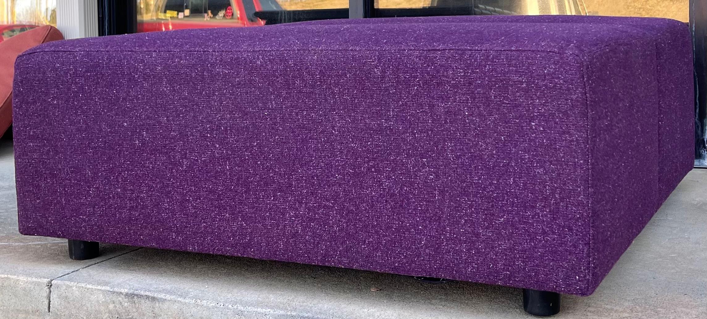 20th Century Large Scale Mid-Century Modern Ottoman By The Coalesse Div. Of Steelcase