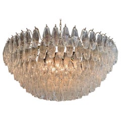Large Scale Modern Poliheder Murano Chandelier