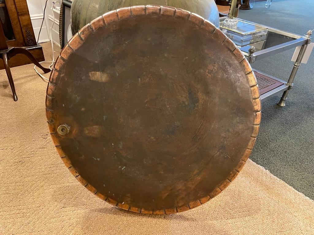 Large Scale Moroccan Etched Copper Tray 7