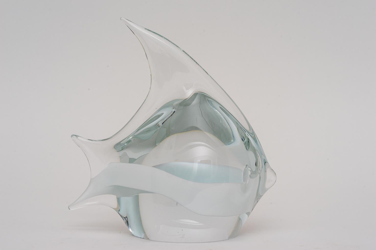Large Scale Murano Glass Fish Figure by Seguso In Distressed Condition In West Palm Beach, FL