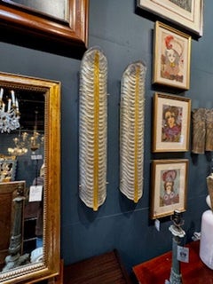 Large Scale Murano Glass Leaf Sconces