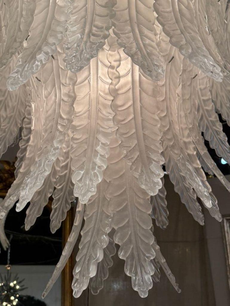 Large Scale Murano Waterfall Chandelier For Sale 2