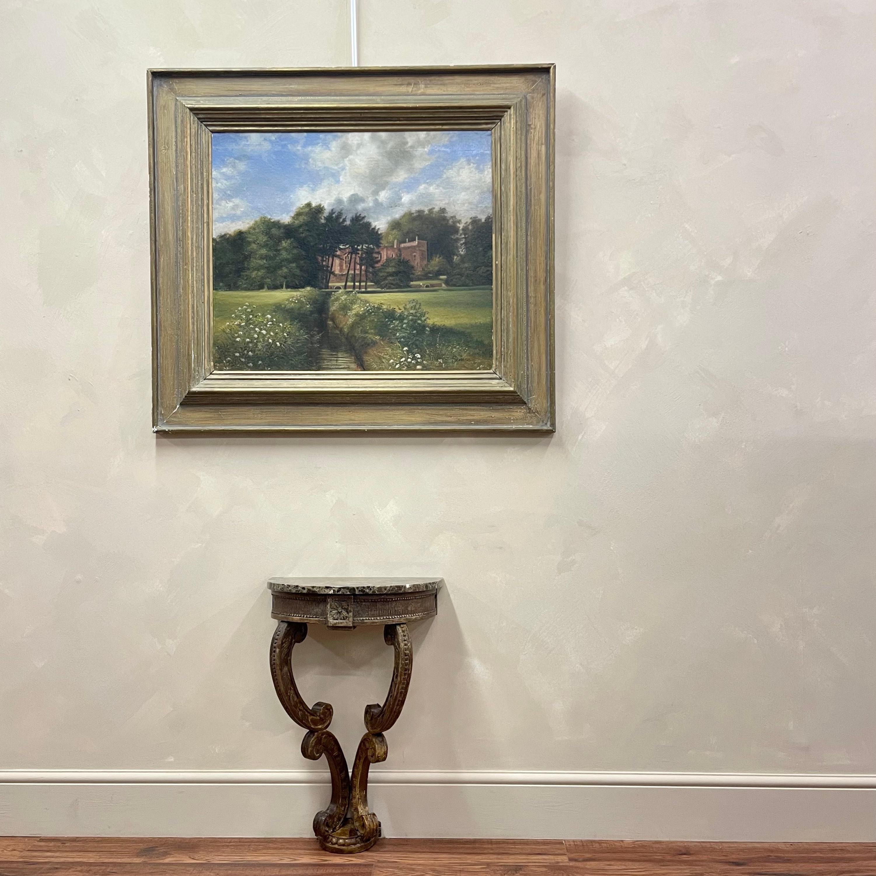 This was purchased directly from the family James Scrase and never been available to purchase before 
Large scale, signed James Scrase (1938-2018) oil landscape of Berkeley Castle, Gloucestershire. 
The castle, which dates back to the 11th