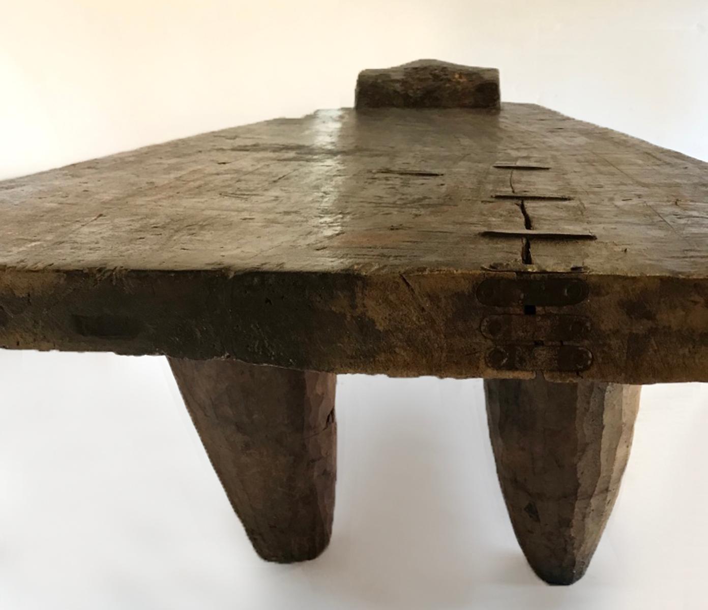 Wood Large Scale Old Senufo Tribe Bed/Coffee Table/Bench