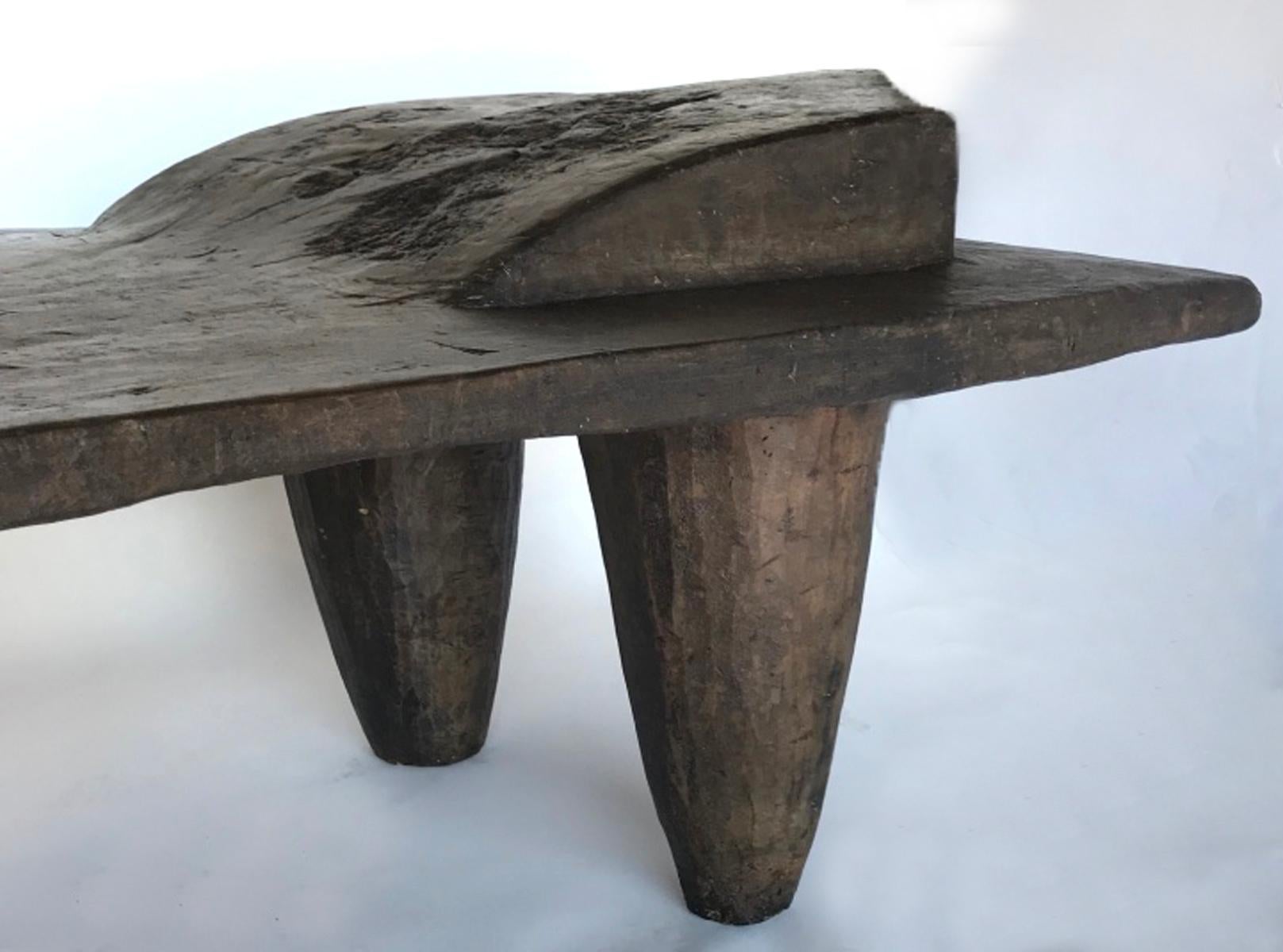 Hand-Carved Large Scale Old Senufo Tribe Bed/Coffee Table/Bench