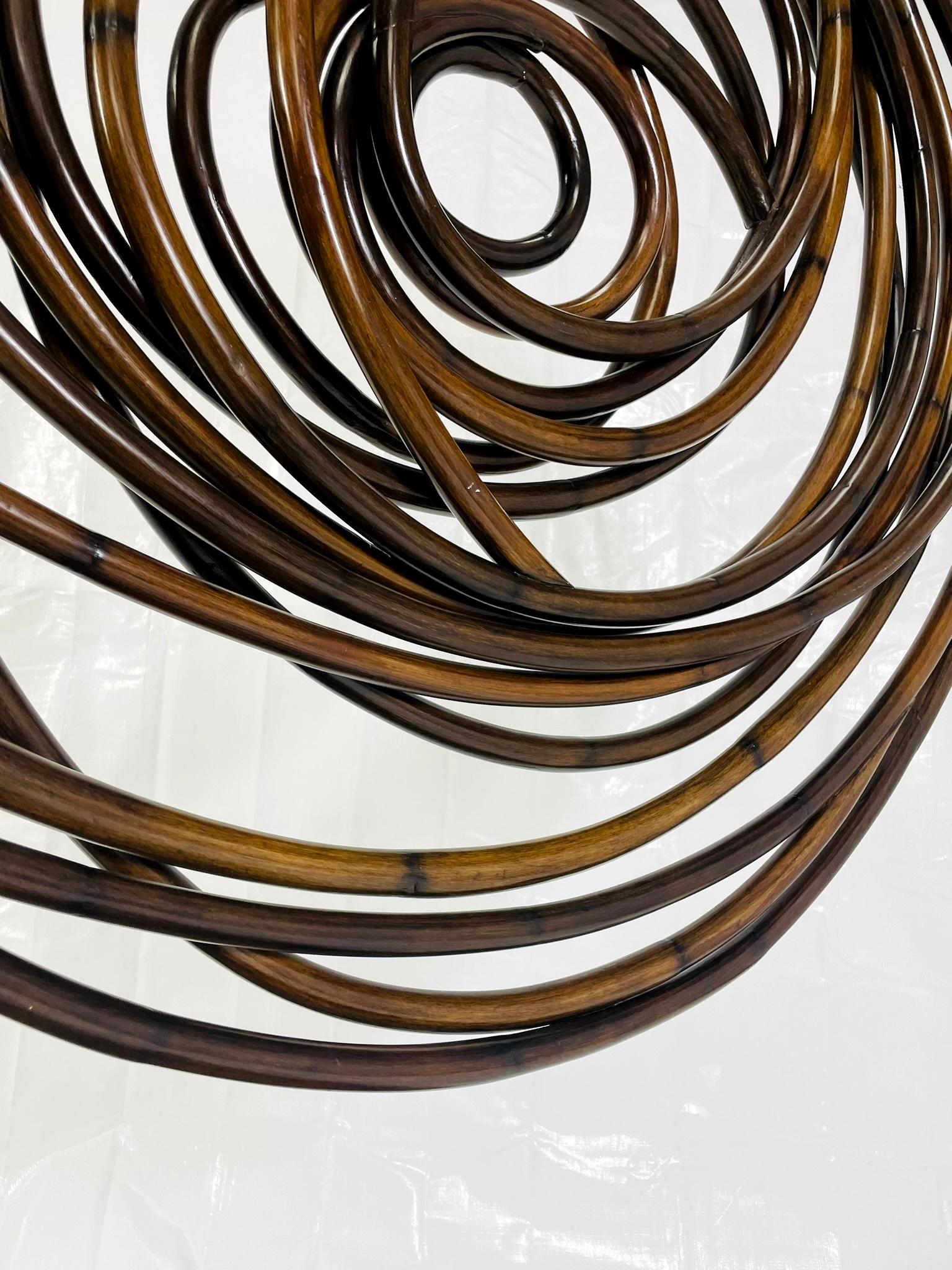 Großformatige moderne organische bugholz wandskulptur von Palacek im Angebot 3