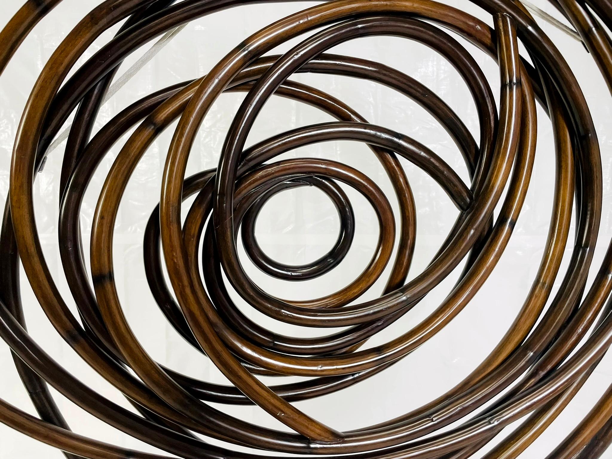 Großformatige moderne organische bugholz wandskulptur von Palacek im Angebot 4