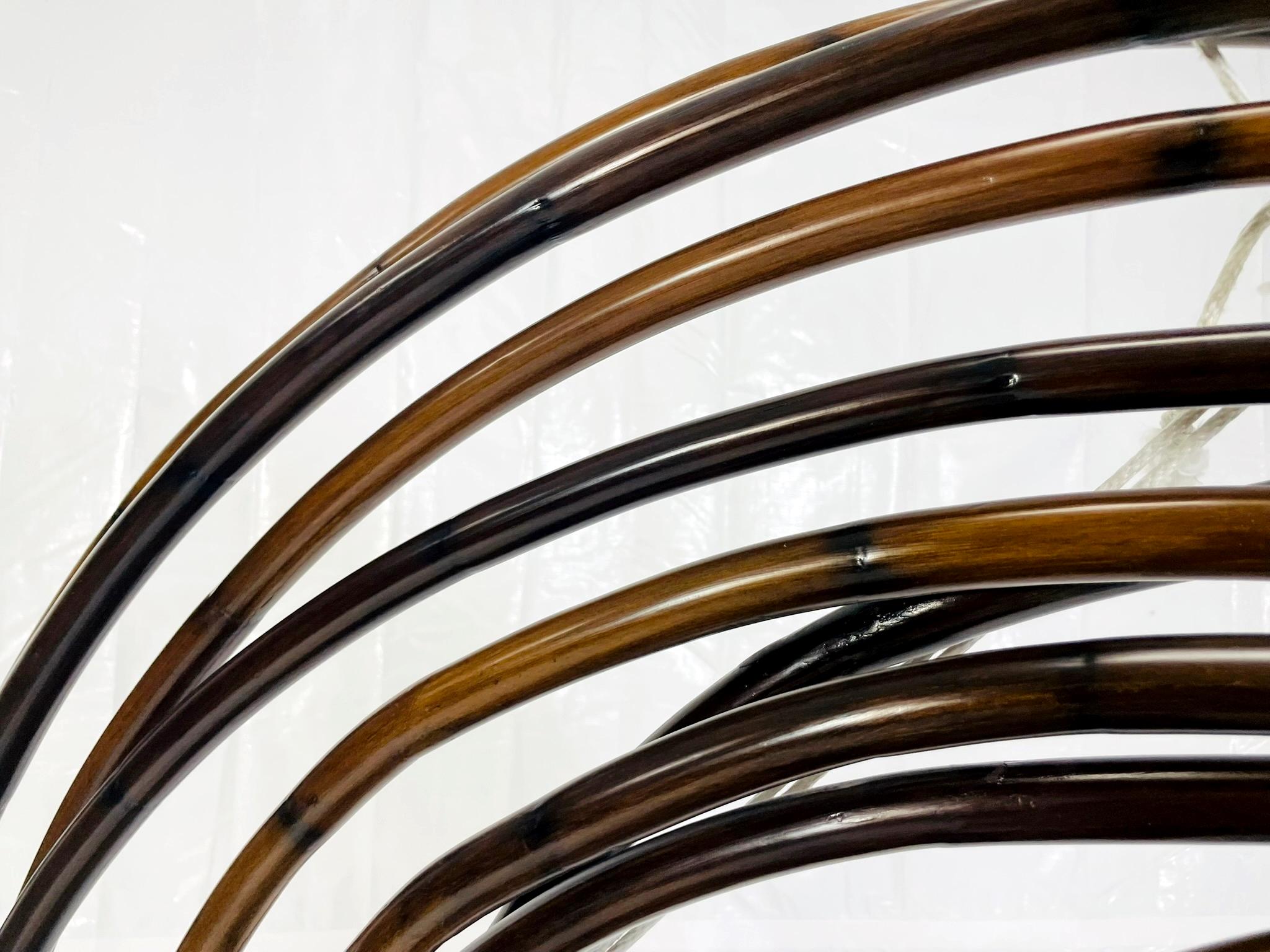 Großformatige moderne organische bugholz wandskulptur von Palacek im Angebot 6