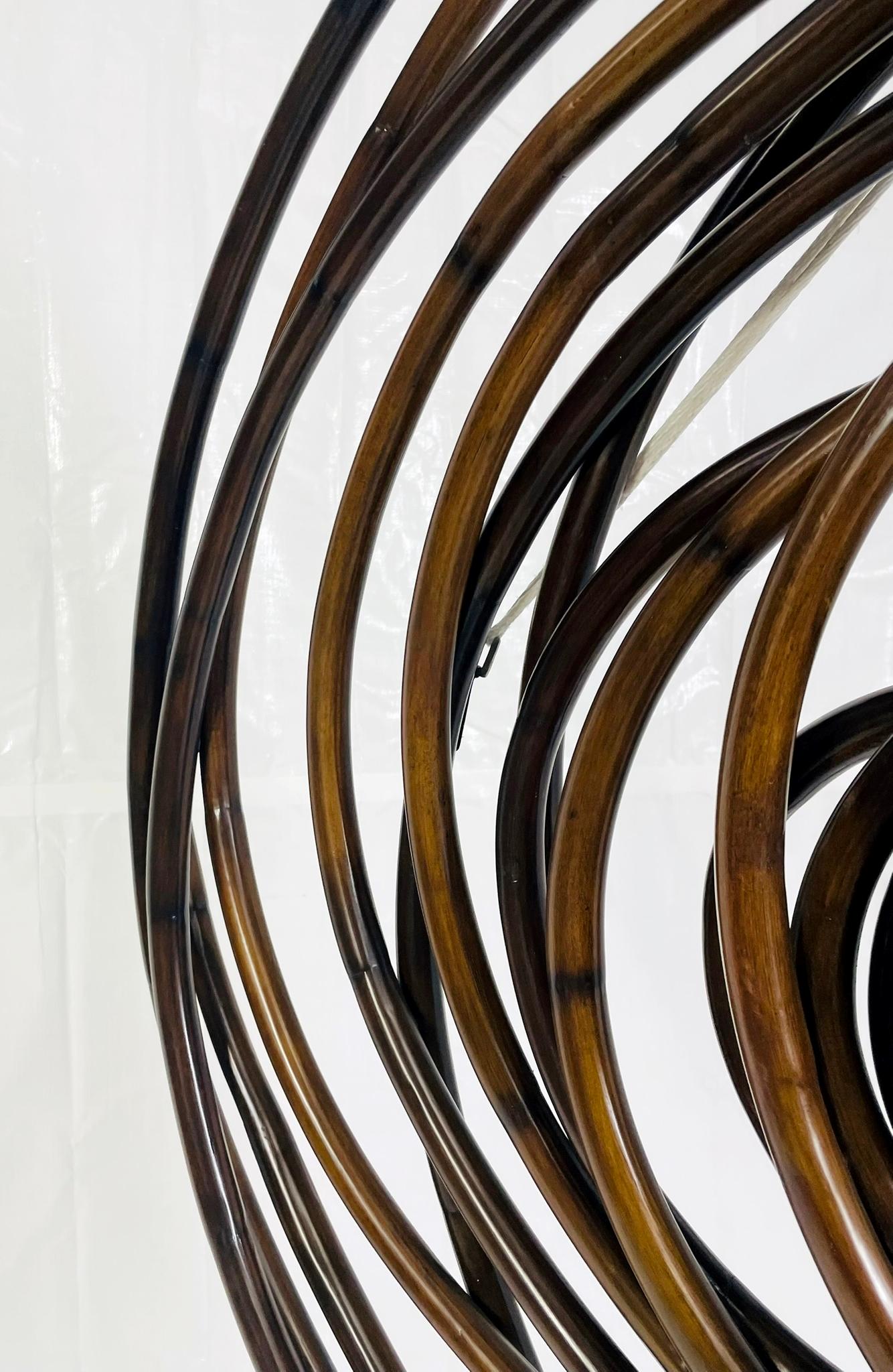 Großformatige moderne organische bugholz wandskulptur von Palacek im Angebot 7