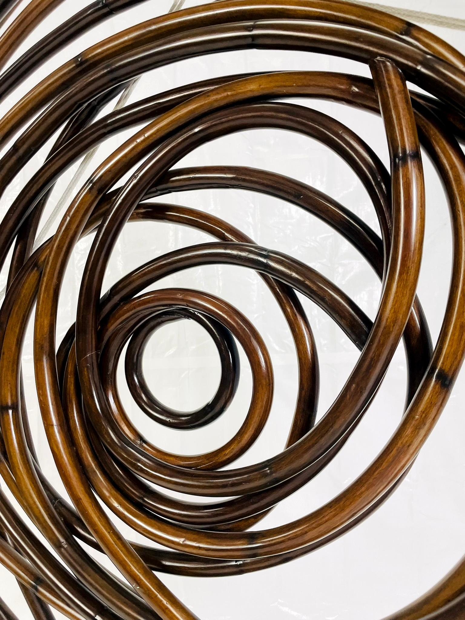 Großformatige moderne organische bugholz wandskulptur von Palacek im Angebot 9