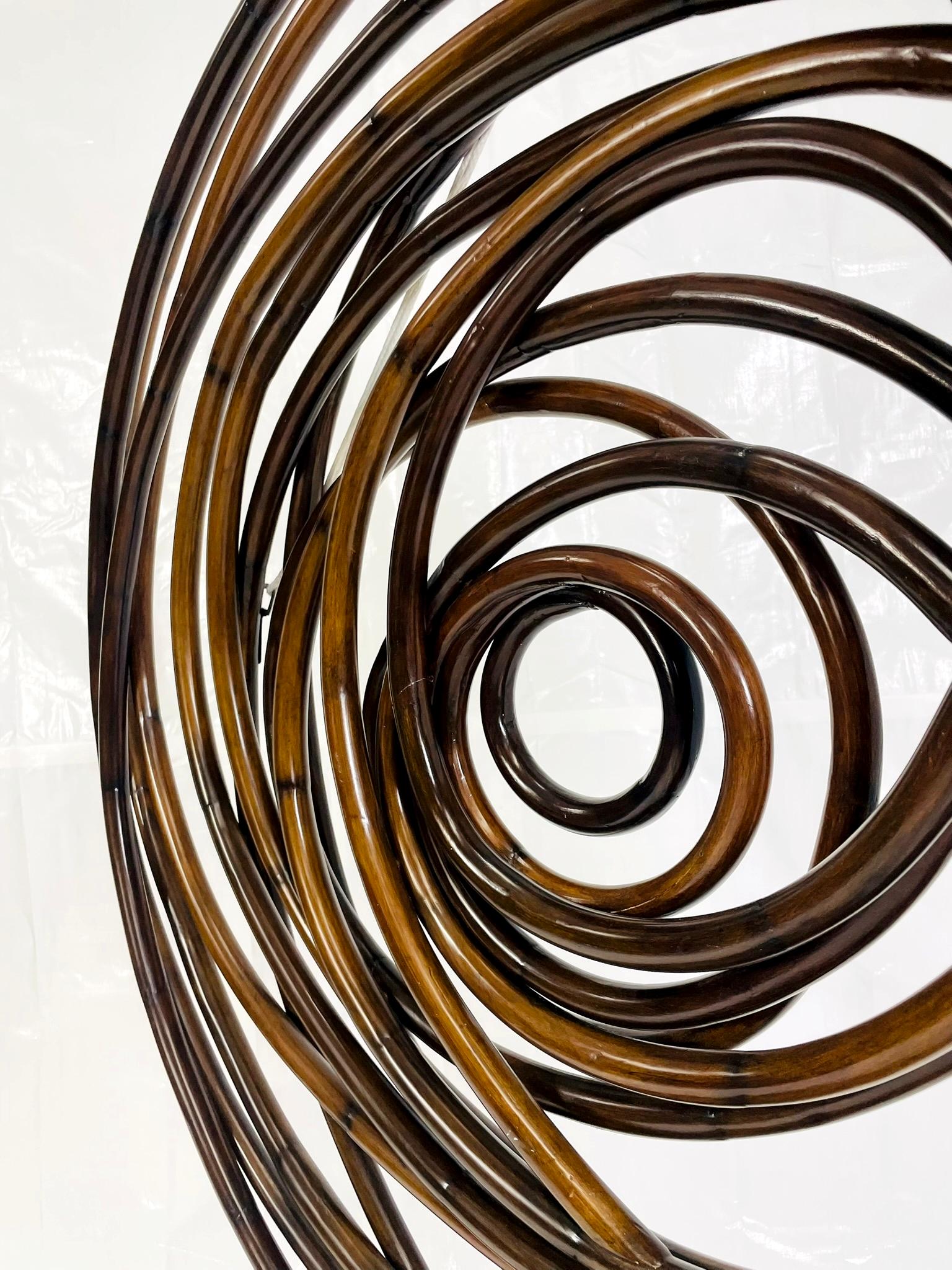 Großformatige moderne organische bugholz wandskulptur von Palacek im Angebot 10