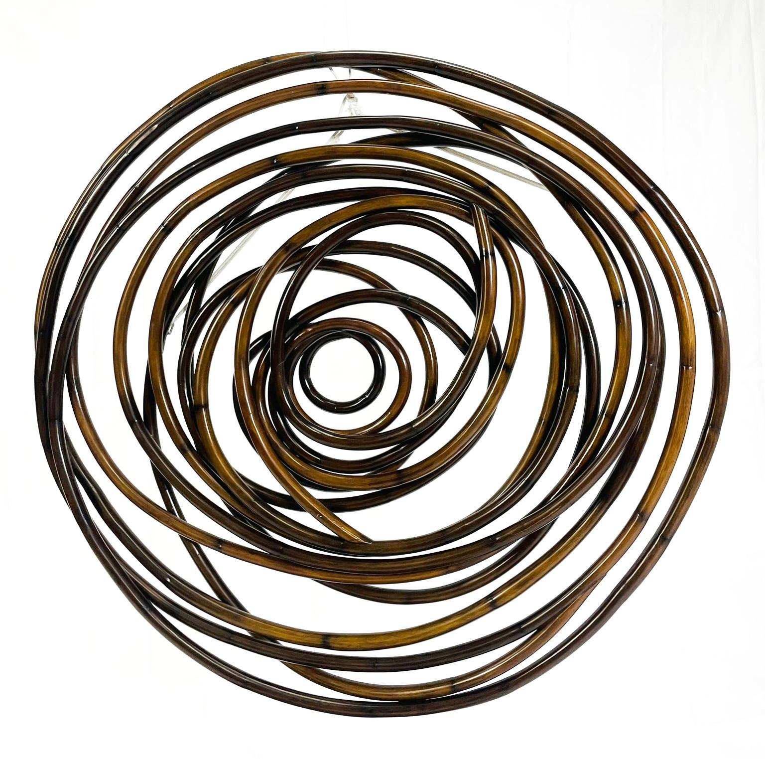 Großformatige moderne organische bugholz wandskulptur von Palacek (Moderne) im Angebot