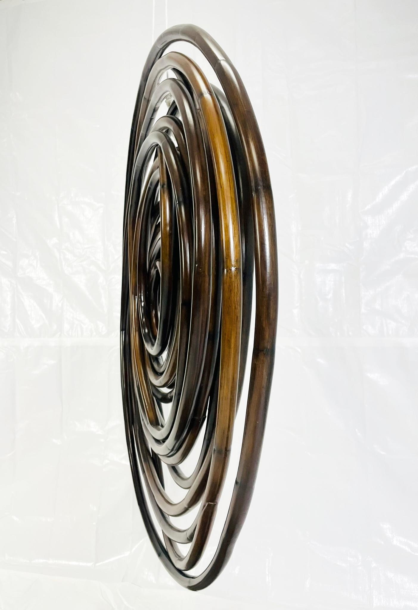 Großformatige moderne organische bugholz wandskulptur von Palacek (Vietnamesisch) im Angebot