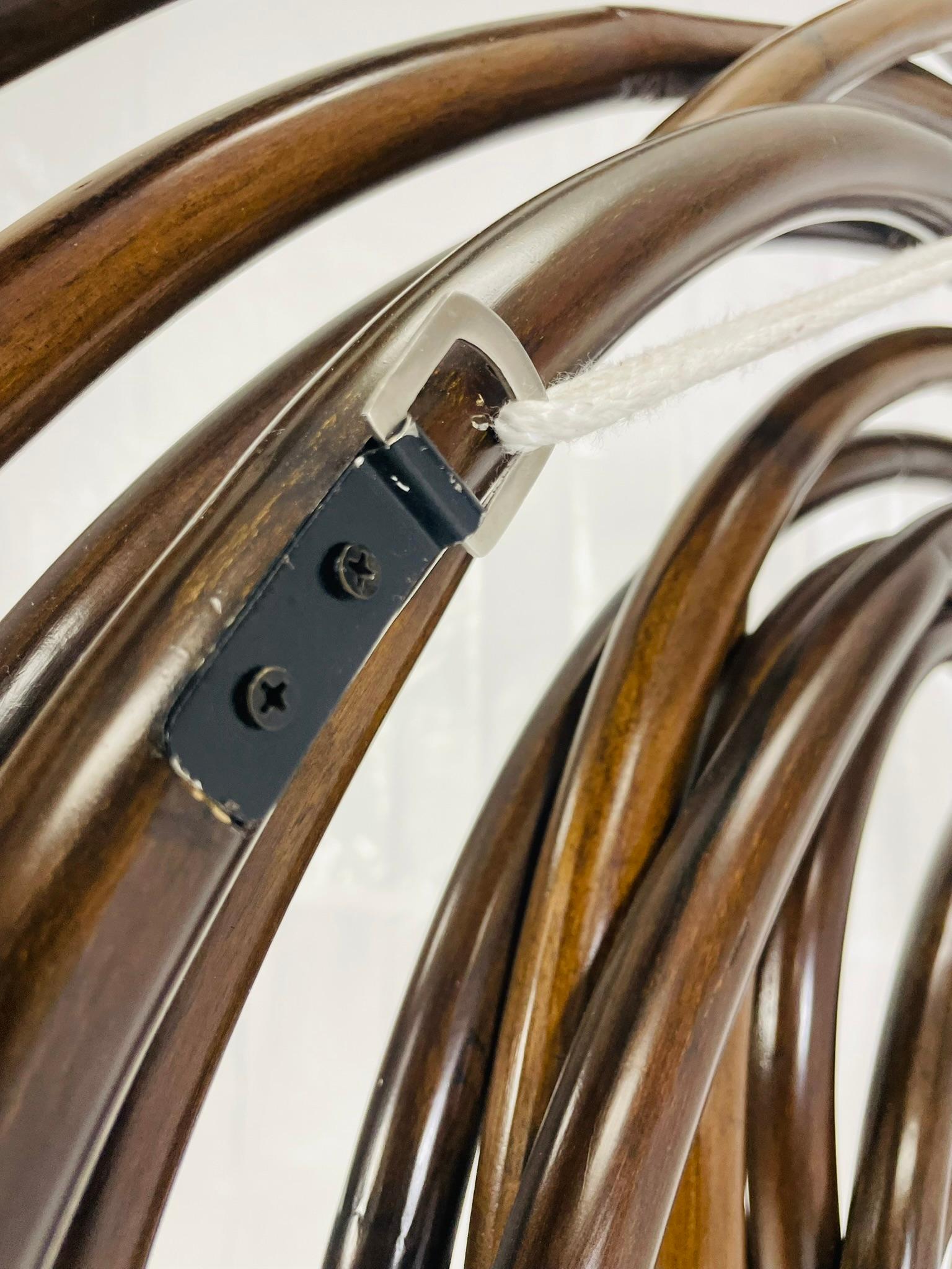 Großformatige moderne organische bugholz wandskulptur von Palacek im Angebot 1