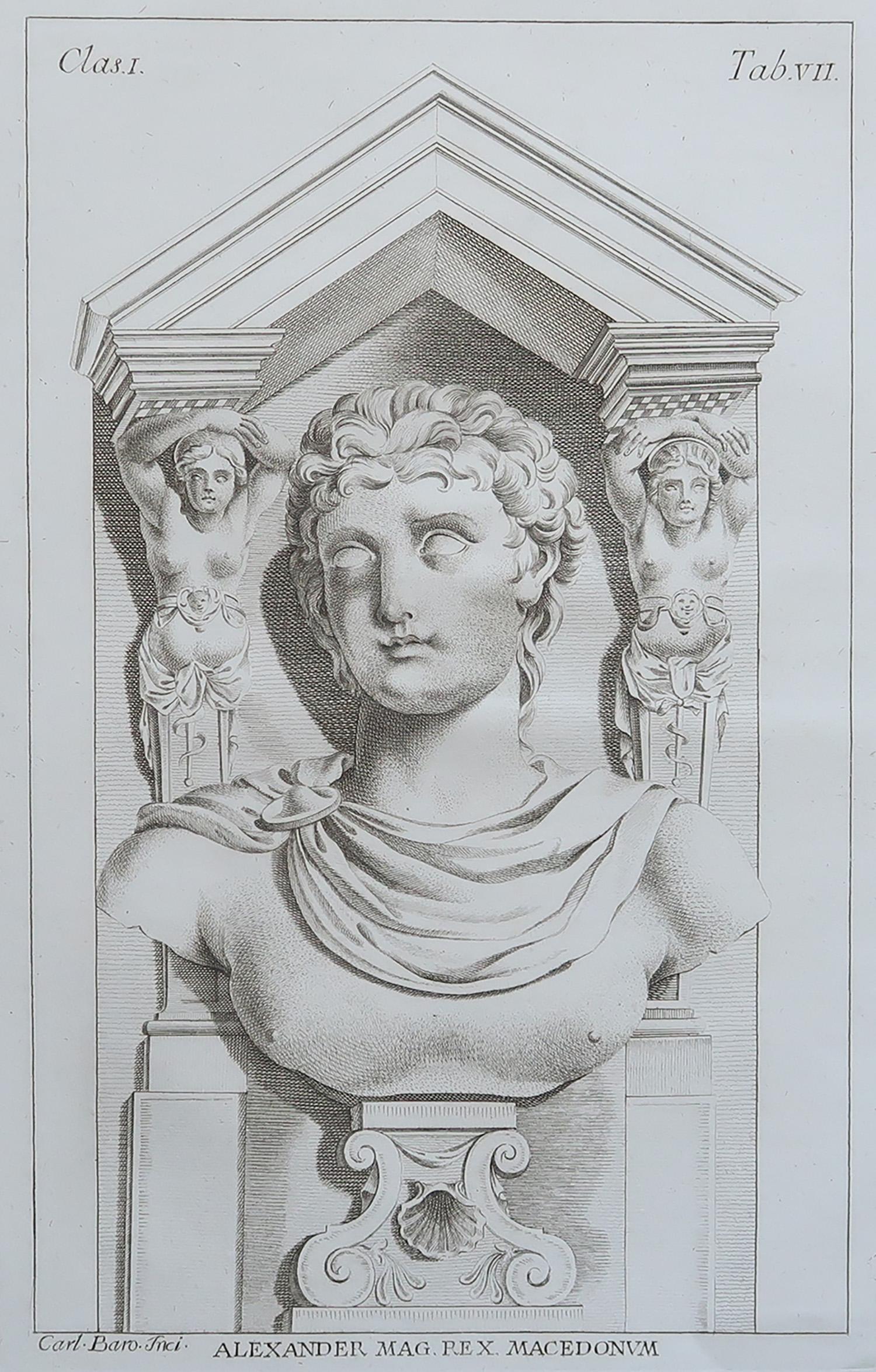 Wunderschönes Bild einer Büste von Alexander dem Großen

Kupferstiche

Herausgegeben von Monaldini, Rom, 1776

Velinpapier guter Qualität

Kostenloser Versand





 