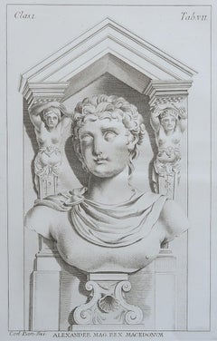 Large Scale Original Antique Grand Tour Print- Alexander The Great, 1776