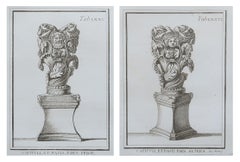 Large Scale Original Antique Grand Tour Prints-Relief Carvings. Rome, 1776