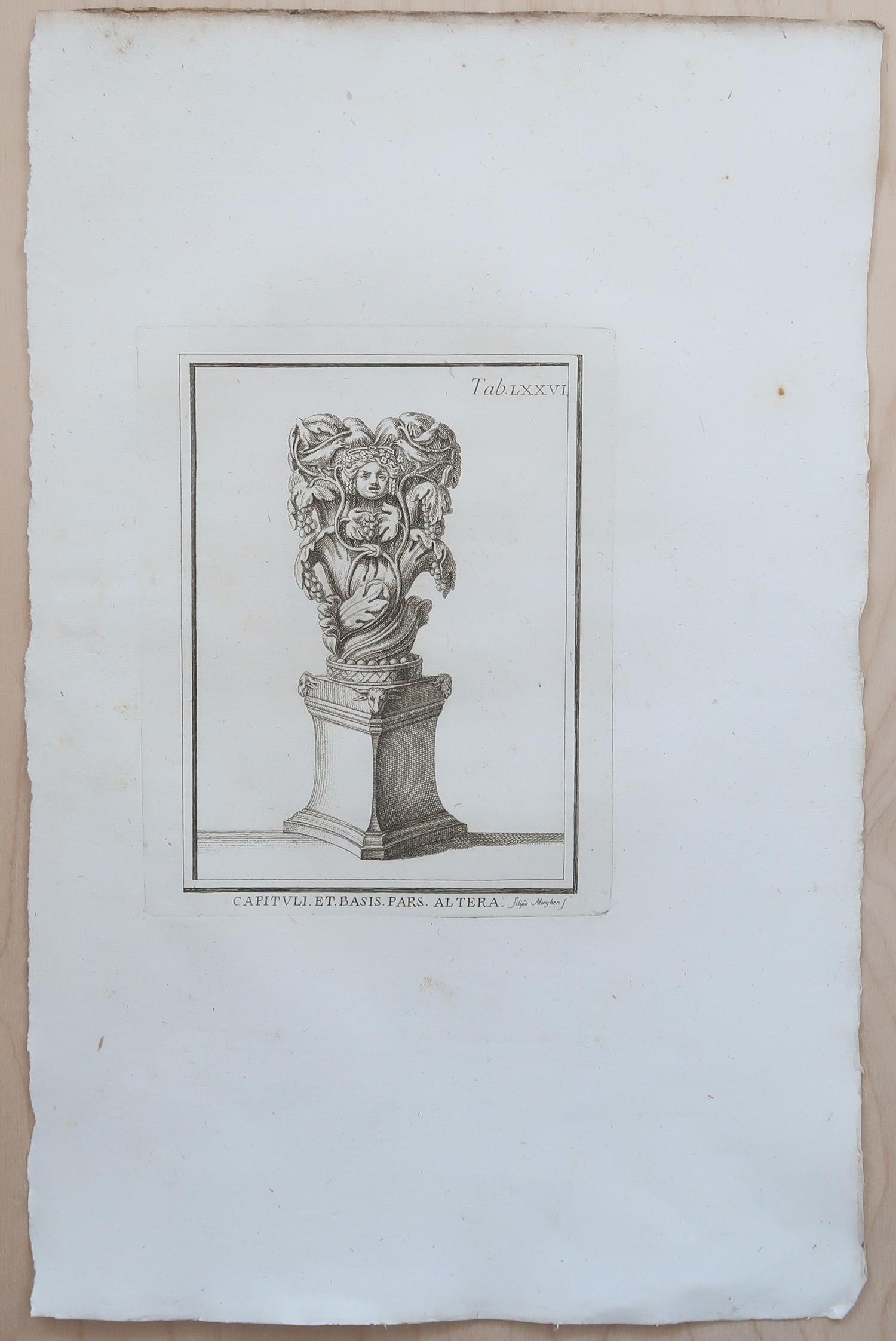 Originale antike Grand Tour-Drucke und Reliefschnitzereien in großem Maßstab. Rom, 1776 (Italienisch) im Angebot