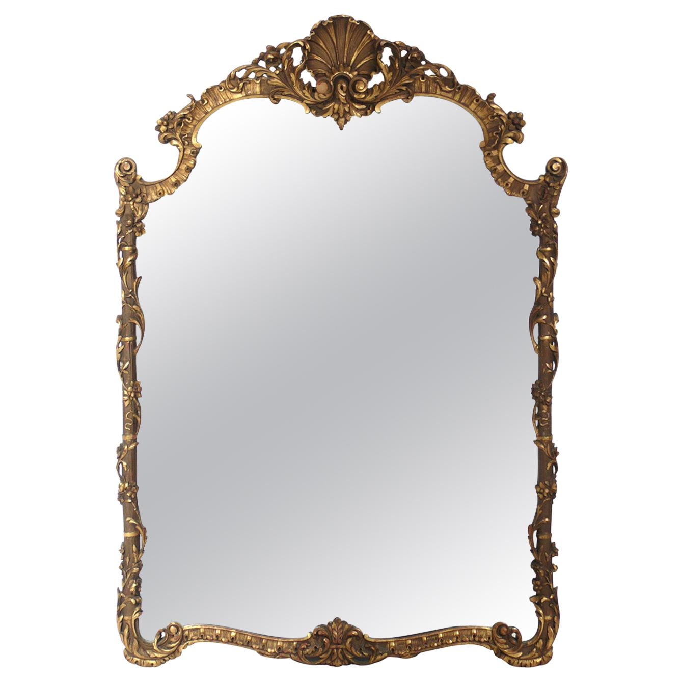 Large Scale Ornate Gilt Mirror 