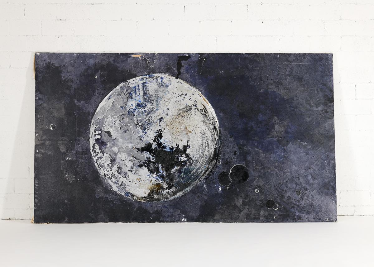 XXIe siècle et contemporain Peinture à grande échelle d'une planète par Thierry Despont en vente