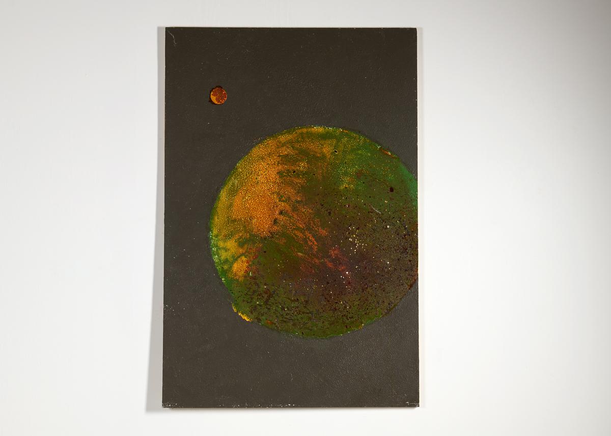 XXIe siècle et contemporain Peinture à grande échelle d'une planète par Thierry Despont en vente