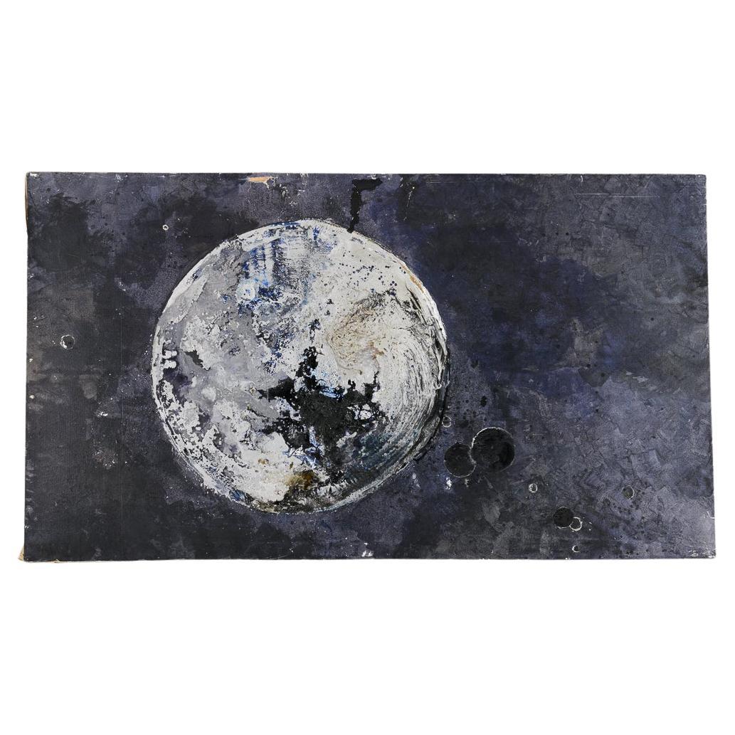 Großformatiges Gemälde eines Planeten von Thierry Despont