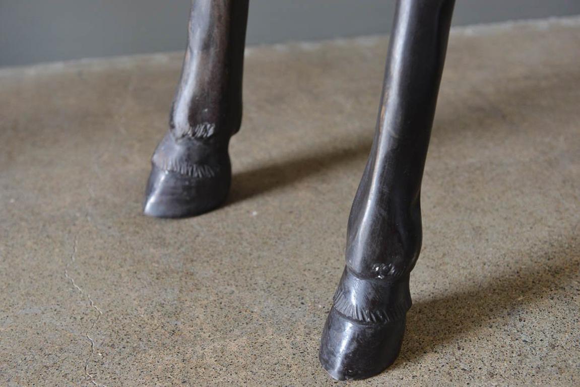 Large Scale Pair of Bronze Giraffe Statues, circa 1970 7