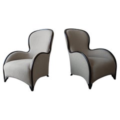 Large Scale Pair of Lounge Chairs