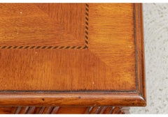 Large Scale Parquet Wood Low Table