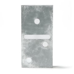 Large Scale Patinated Steel Domino Wall Lamp