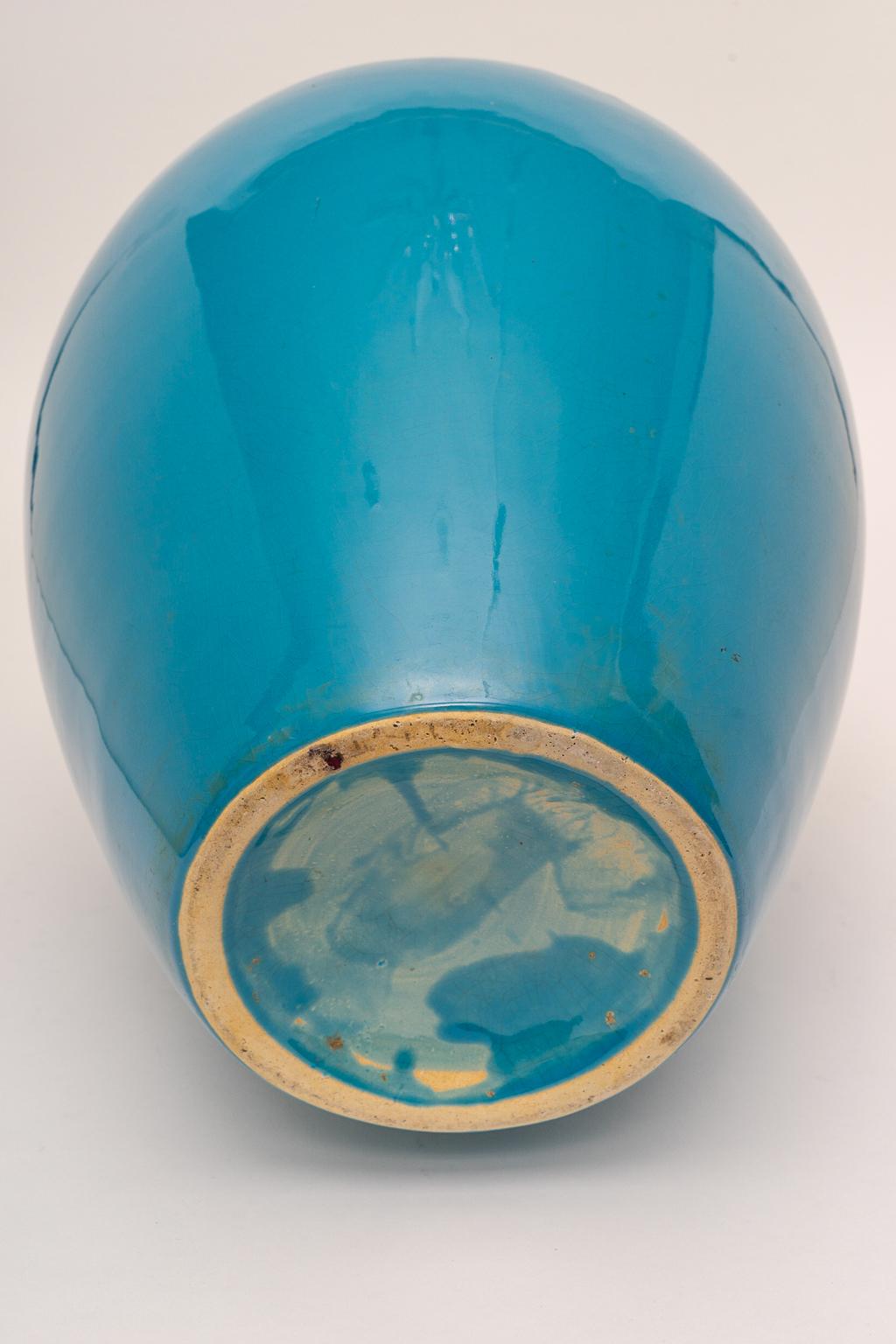 Italian Large Scale Peking Blue Vase