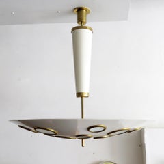 Large Scale Pendant Light by Lumen Milano, 1950