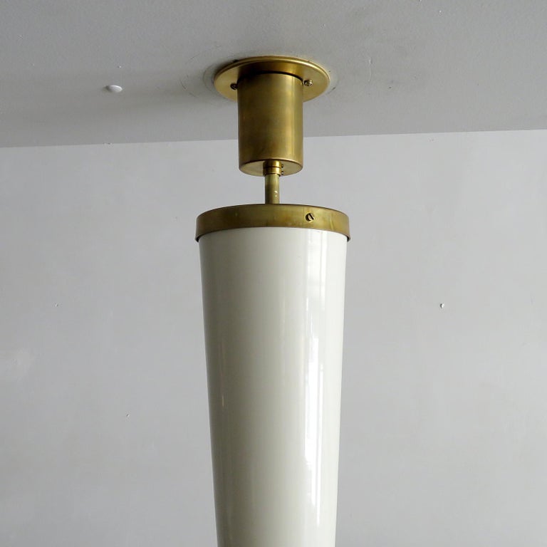 Mid-20th Century Large Scale Pendant Light by Lumen Milano, 1950 For Sale