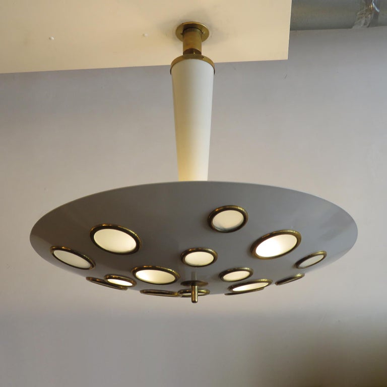 Large Scale Pendant Light by Lumen Milano, 1950 For Sale 1