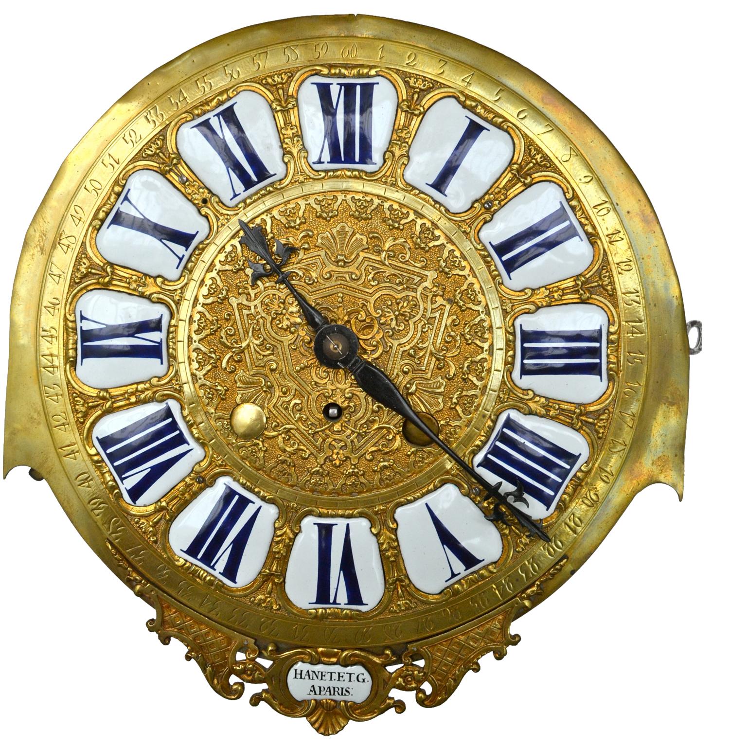 Großformatige Louis XIV Boulle Cartel Uhr mit passendem Sockel/Fußgestell im Angebot 3