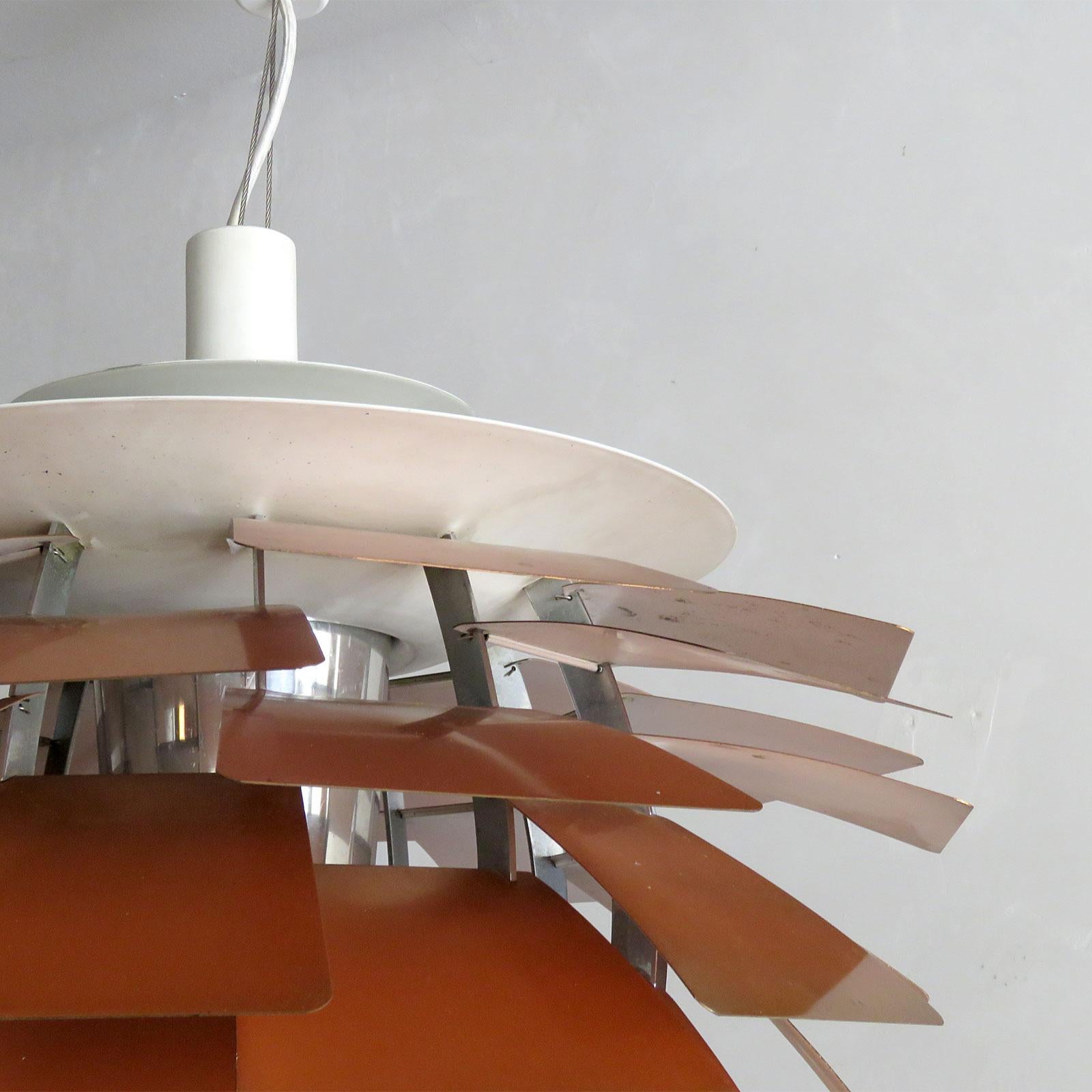 Danish Large-scale PH Artichoke Copper Lamp by Poul Henningsen, 1960
